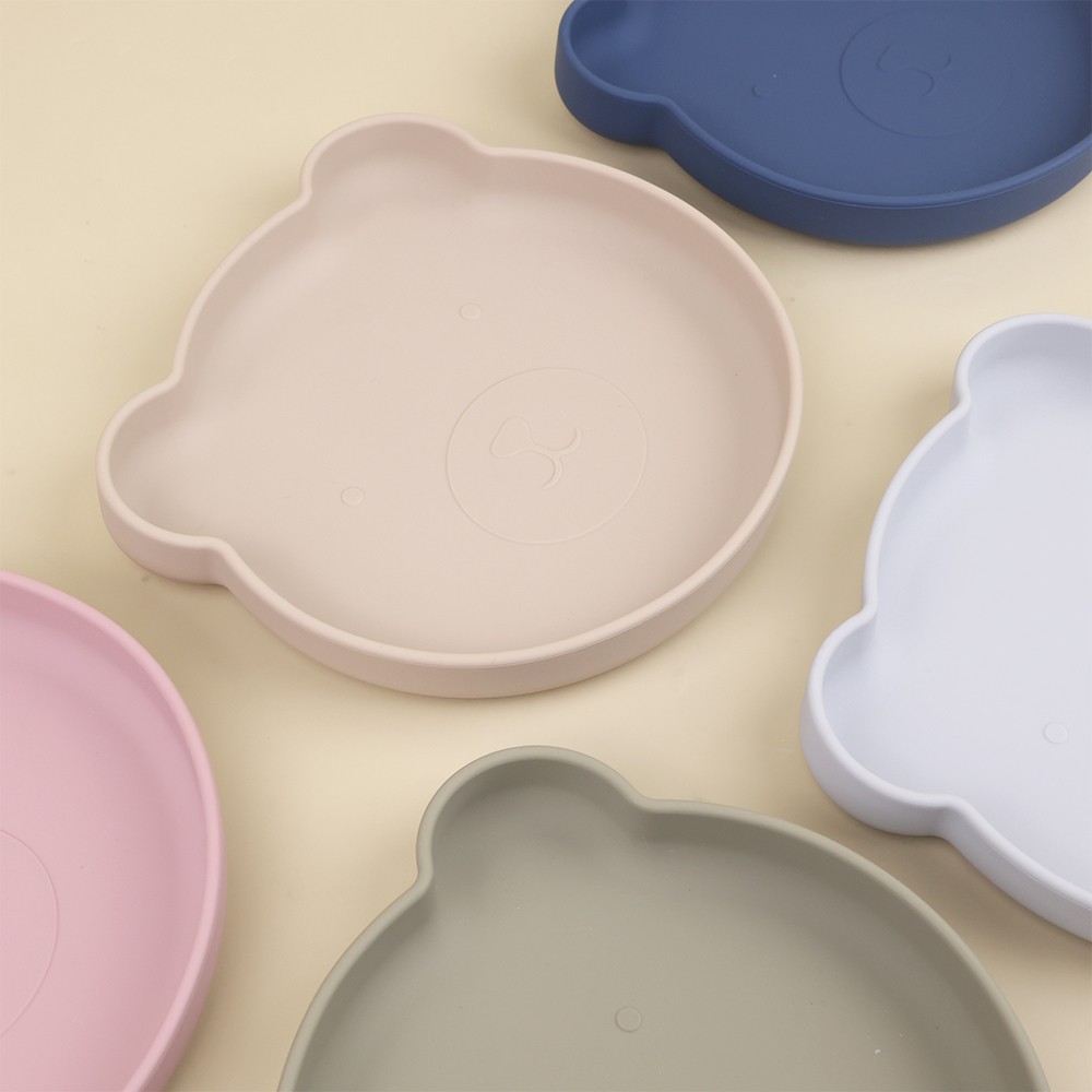 Silicone Bear Shape Plate With Suction