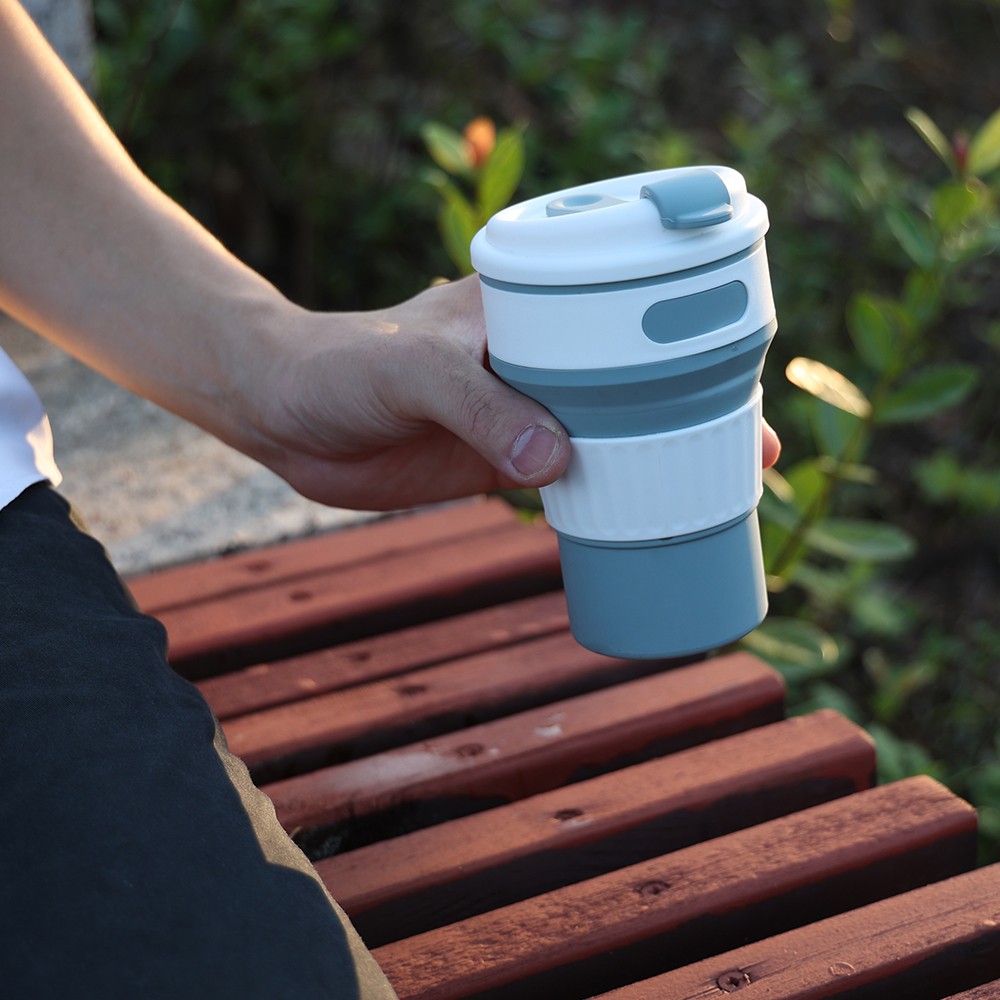 silicone coffee foldable cup
