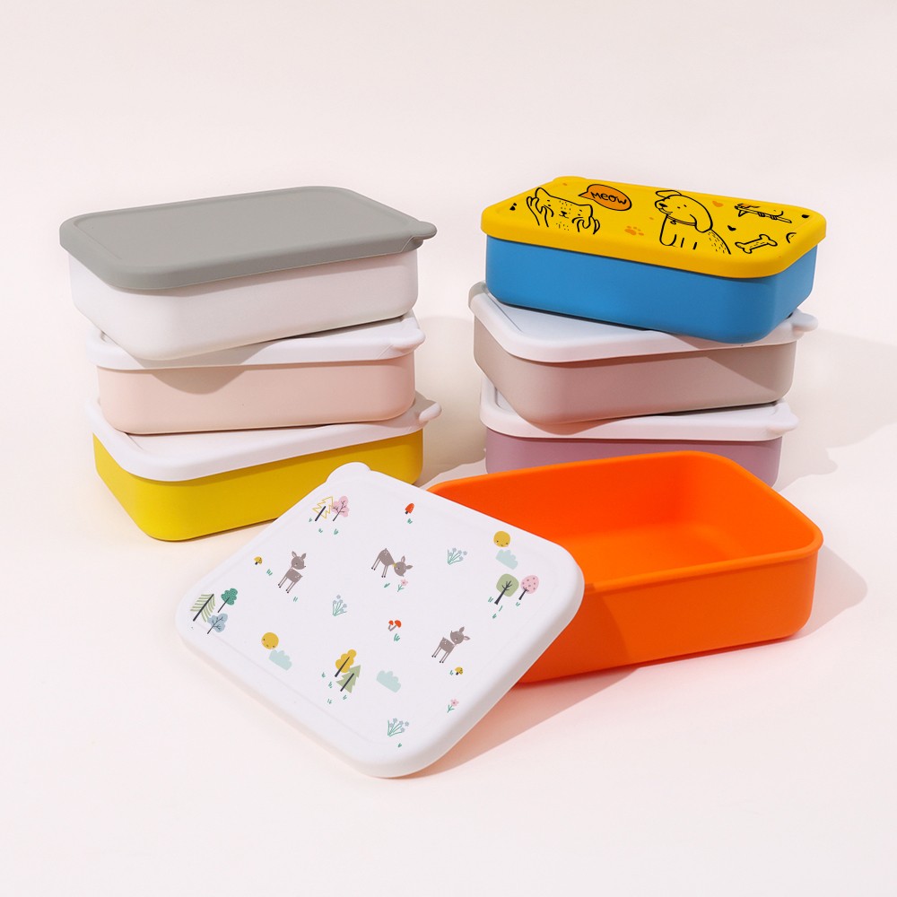 800ml Silicone Bento Box without Compartment