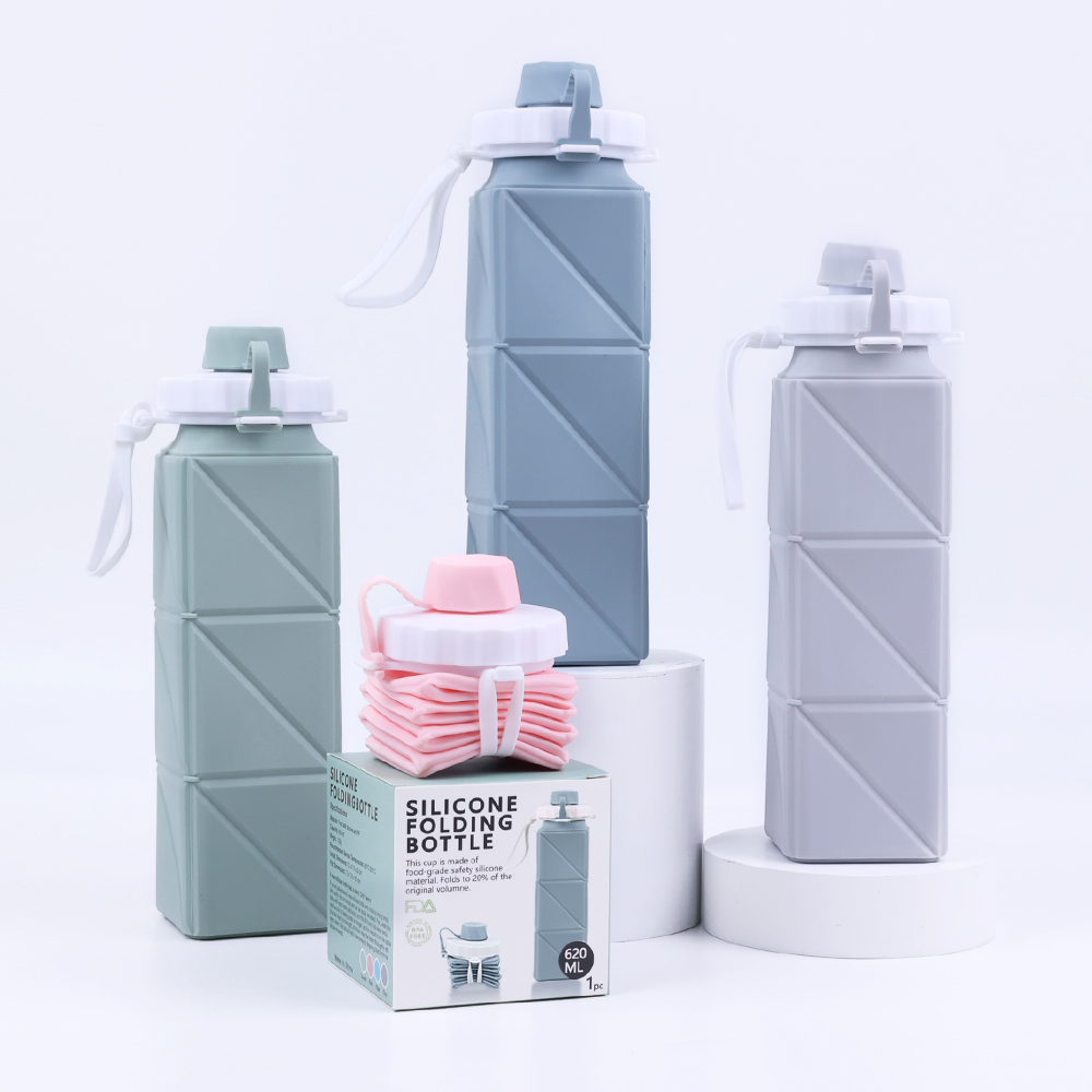 Silicone Foldable Portable Water Bottle