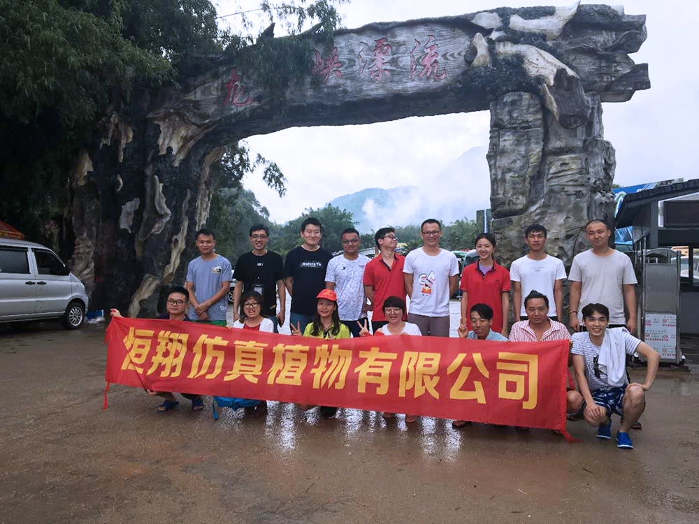 Our company's sales team organized outdoor team building activities