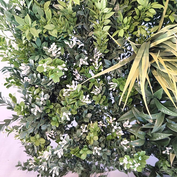 UK Office Decoration Fireproof And UV Artificial Green