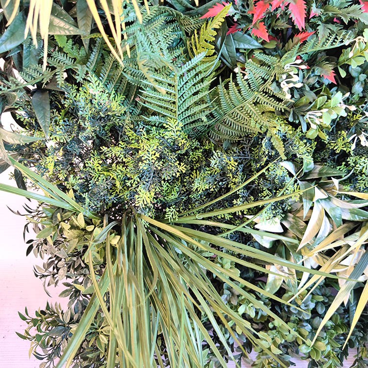 Malaysia Fireproof And UV Artificial Green Wall 