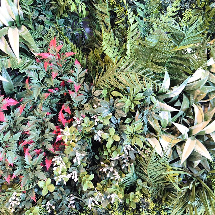 Malaysia Fireproof And UV Artificial Green Wall 