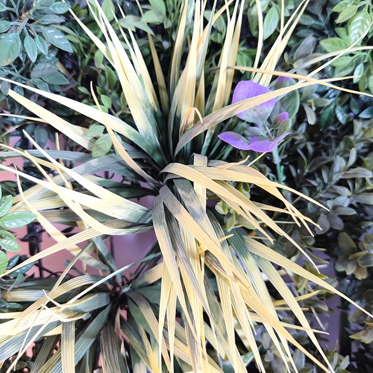 India Fireproof And UV Artificial Green Wall 