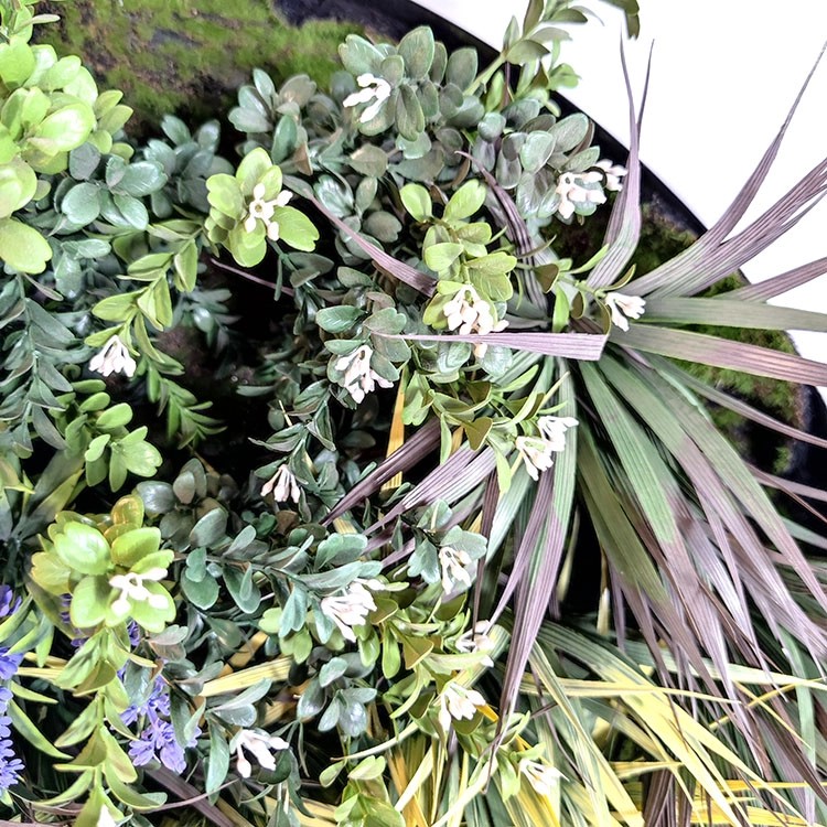 Mall Decoration Fireproof And UV Artificial Green Wall