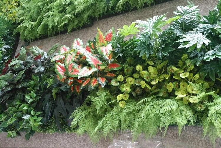 UK Office Decoration Indoor Artificial Green Wall 
