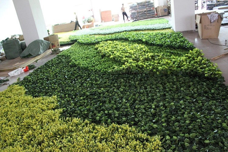 Kuwait Office Decoration Indoor Artificial Green Wall