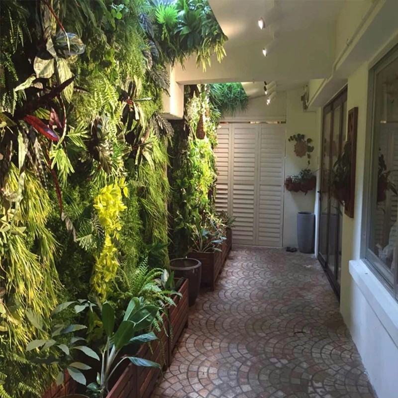 Hotel Decoration Indoor Artificial Plant Wall 