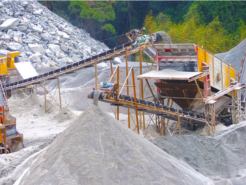 Limestone crushing production line