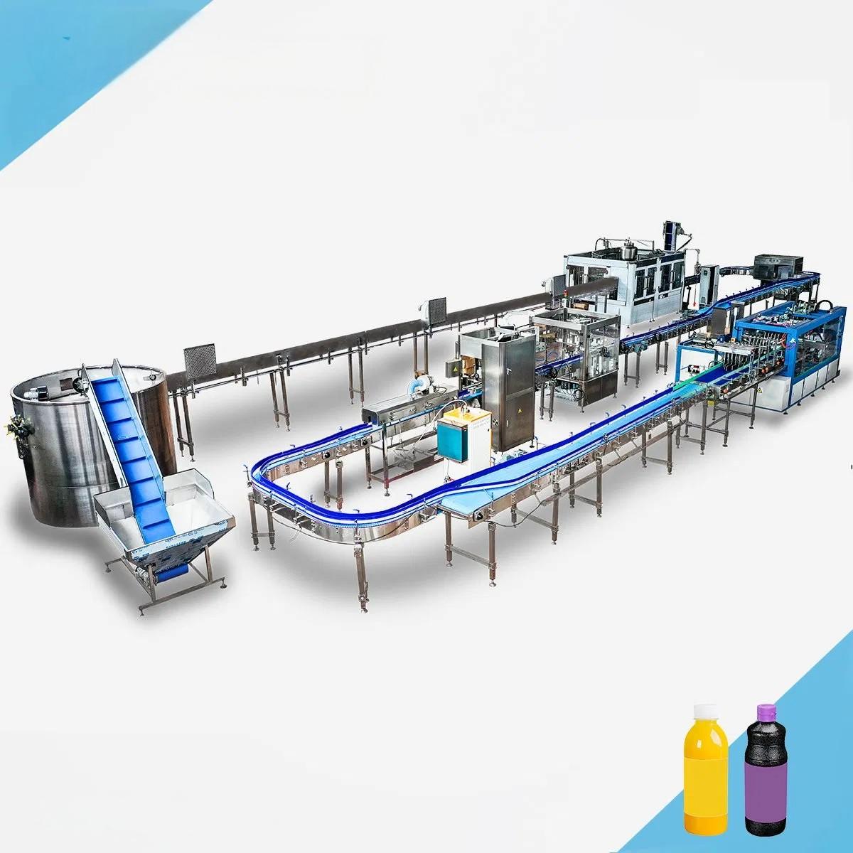 Automatic Fresh Fruit Pulp / Grain Juice Filling Bottling / Packing Machine