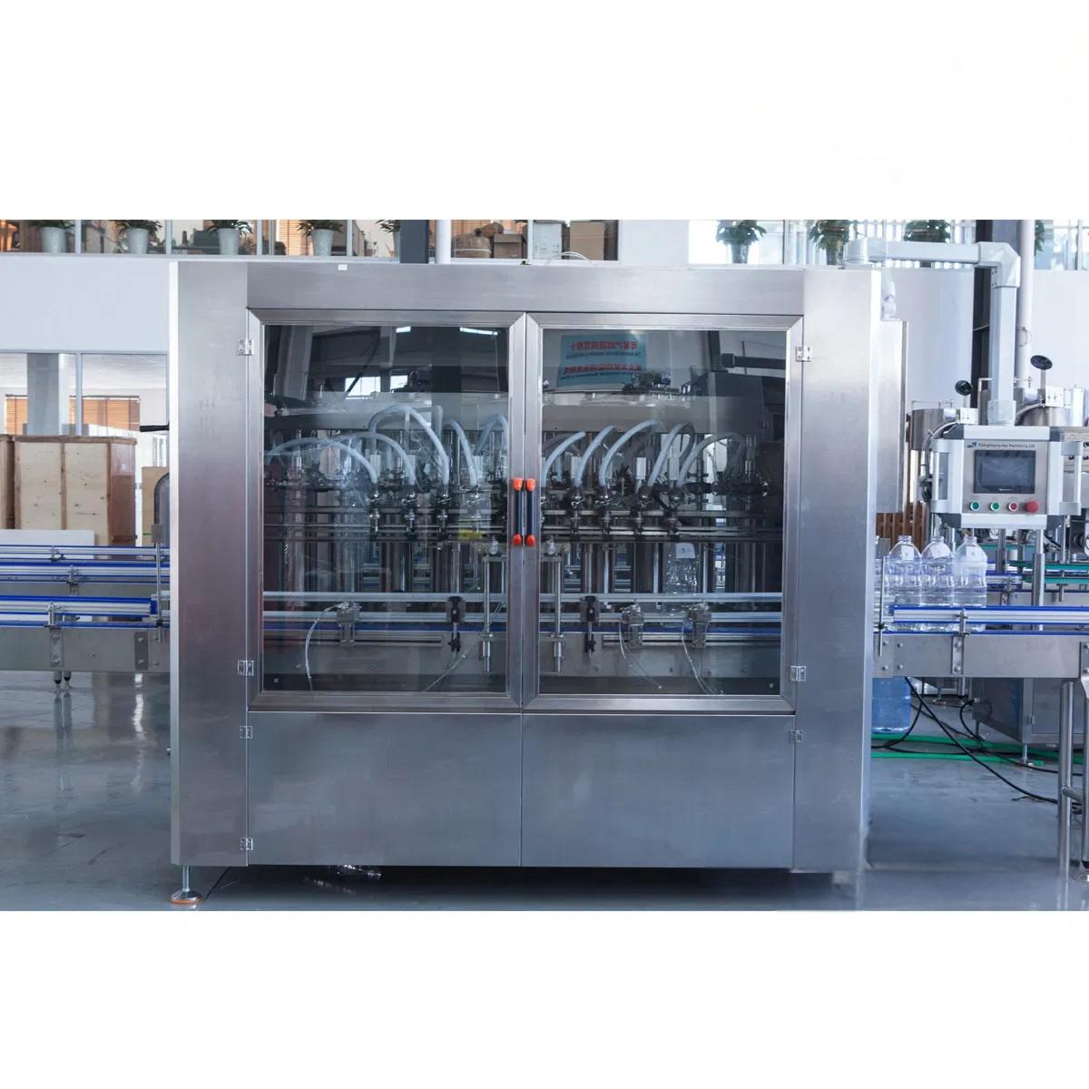 Automatic Plastic Glass Bottle Jar Volumetric Piston Type Liquid Syrup Honey Oil Tomato Sauce Cream Peanut Butter Ketchup Jam Bottling Filling Plant Machine