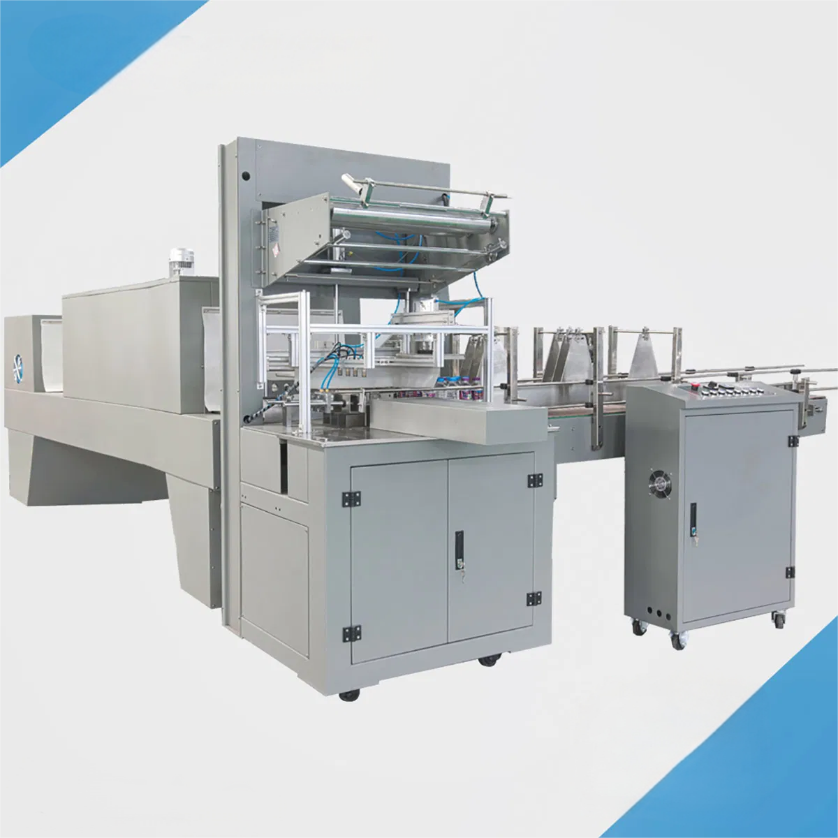 Automatic Plastic Film Heat Shrink Tunnel Wrapping and Packing Machine