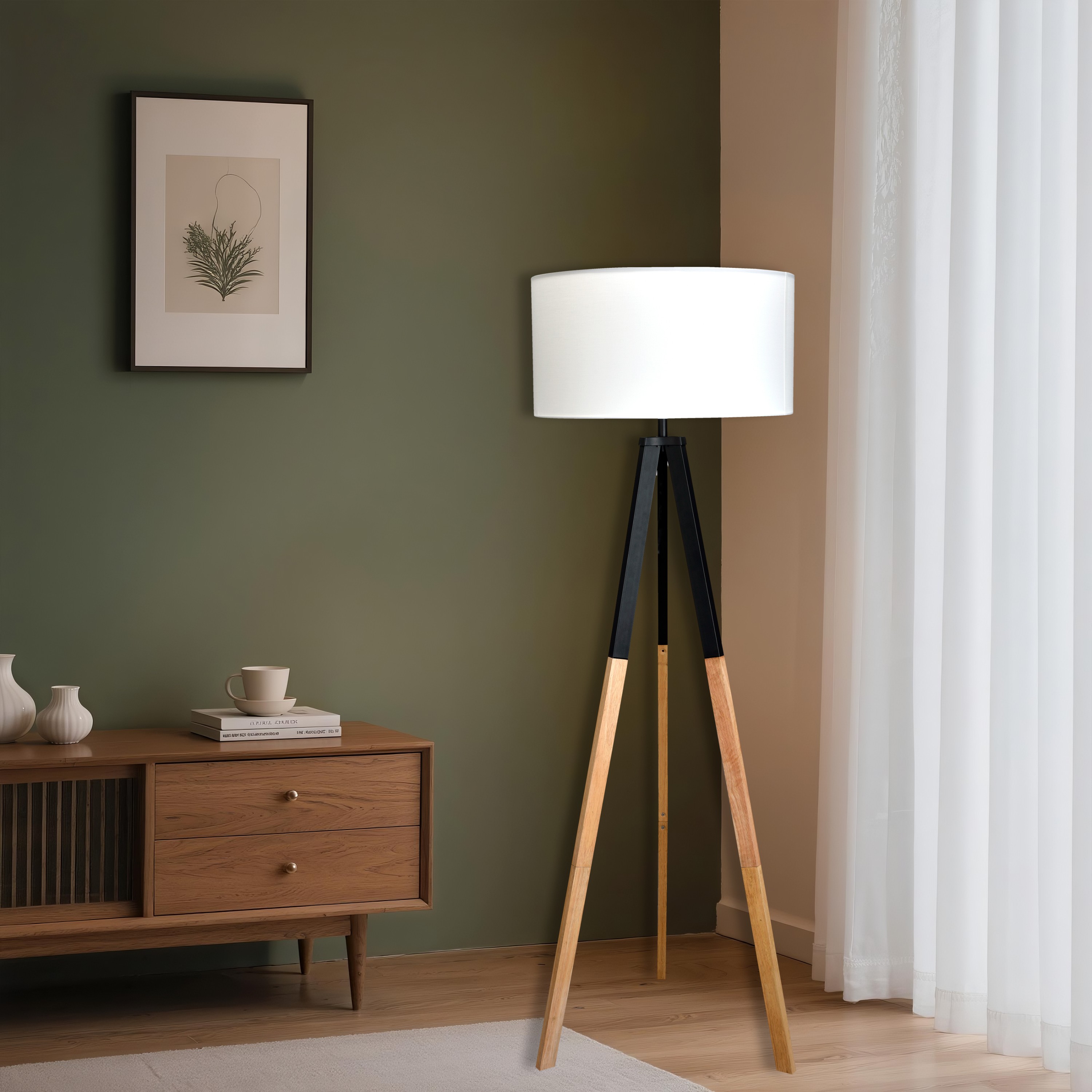#slider-caption-0 Slimline Arc Floor Lamp