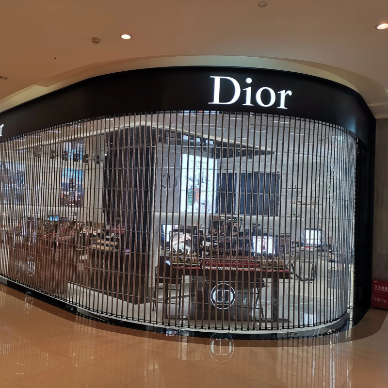 ​Horizontal Side Sliding Transparent polycarbonate Rolling Shutter