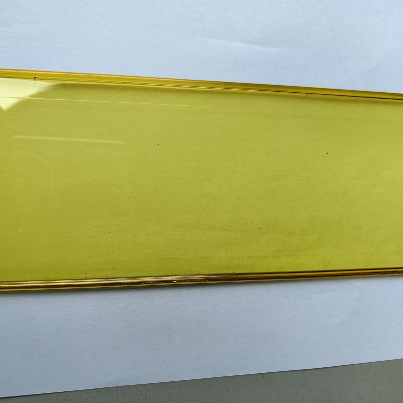  Yellow Colored Sunblock  Clear Polycarbonate Rolling Shutter Slat