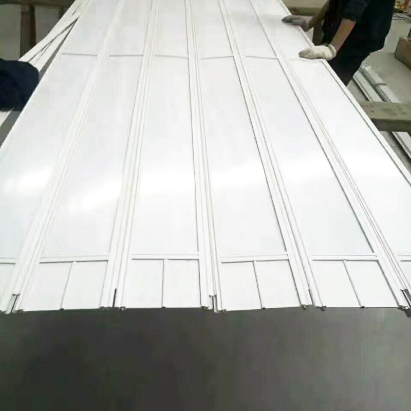Commercial Clear Polycarbonate Folding Door Wite Coated