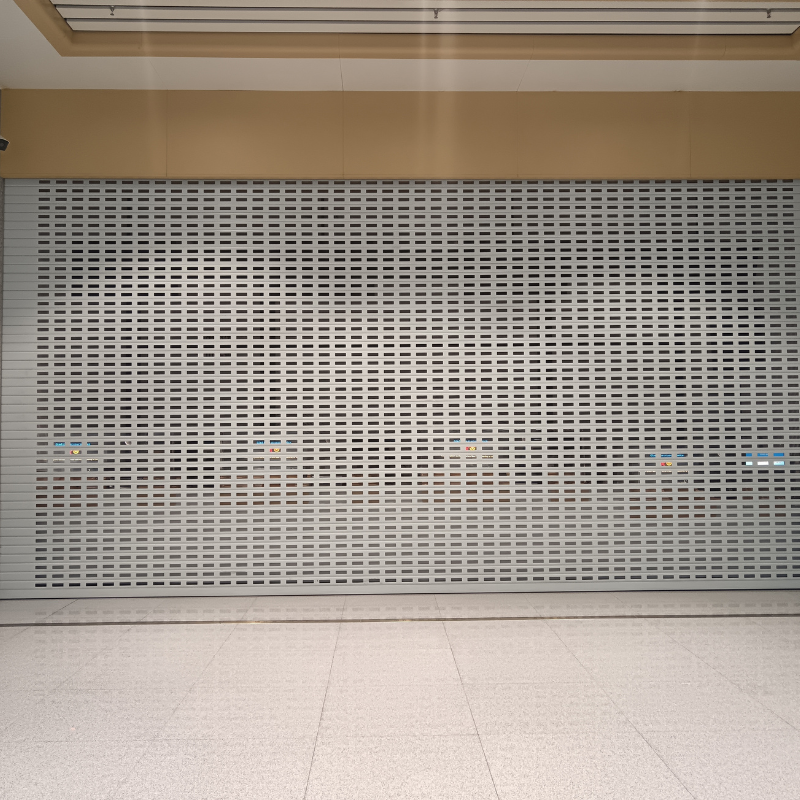 Commercial Motorized Aluminum Security Roller Shutter Grille 