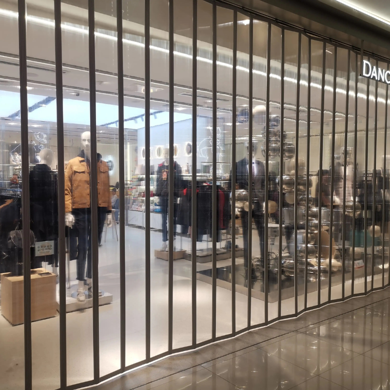 ​Custom Size Transparent ​Crystal  Accordion Folding Door 