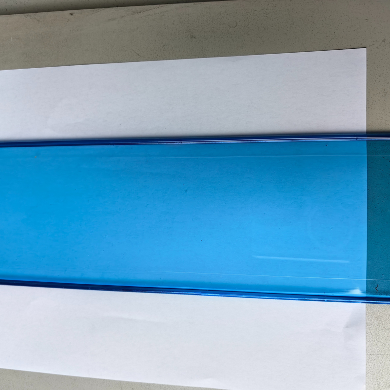 UV resistant  Sunshade Blue Colored Transparent PC rolling shutter slats​ 