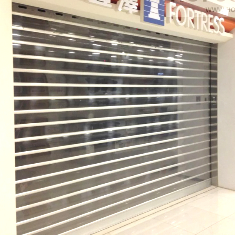 Clear Crystal Impact Resistent Rolling Shutters for Retail Shop Security