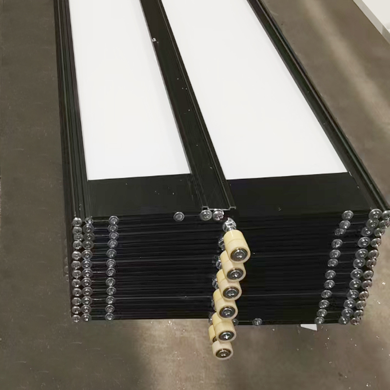 Transparent Polycarbonate Folding Door Black Coated  New Model