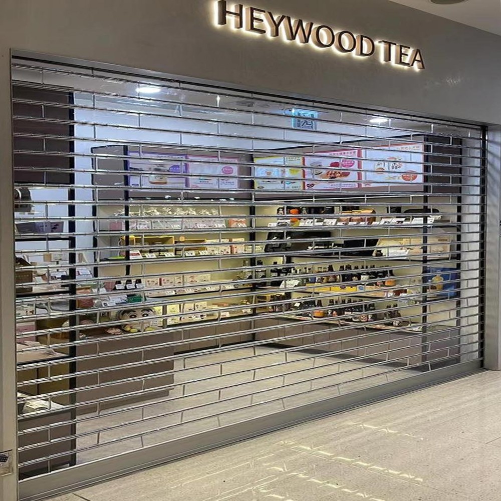 Shop Security Clear Polycarbonate Impact-Resistant Roller Shutter Doors PC400
