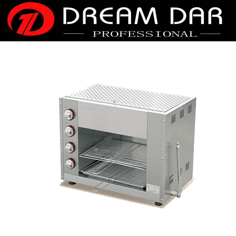 Stainless Steel Commercial Lift Up Design Gas Salamander grill