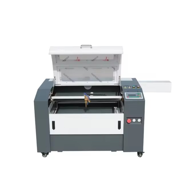 Ruida System Cabinet Laser Engraving Carving Machine for Rubber/stone/wood / Customized CO2 Leather Wristband Plexiglass Cutter