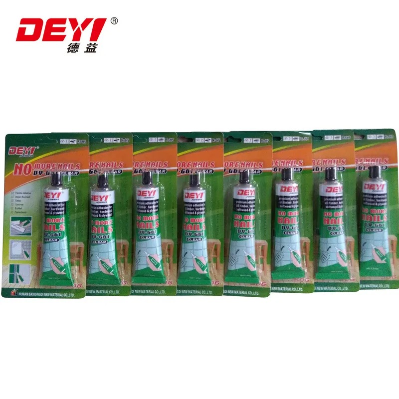 Wood Cement Neoprene Ceramic Tile Nail Free Adhesive Waterproof