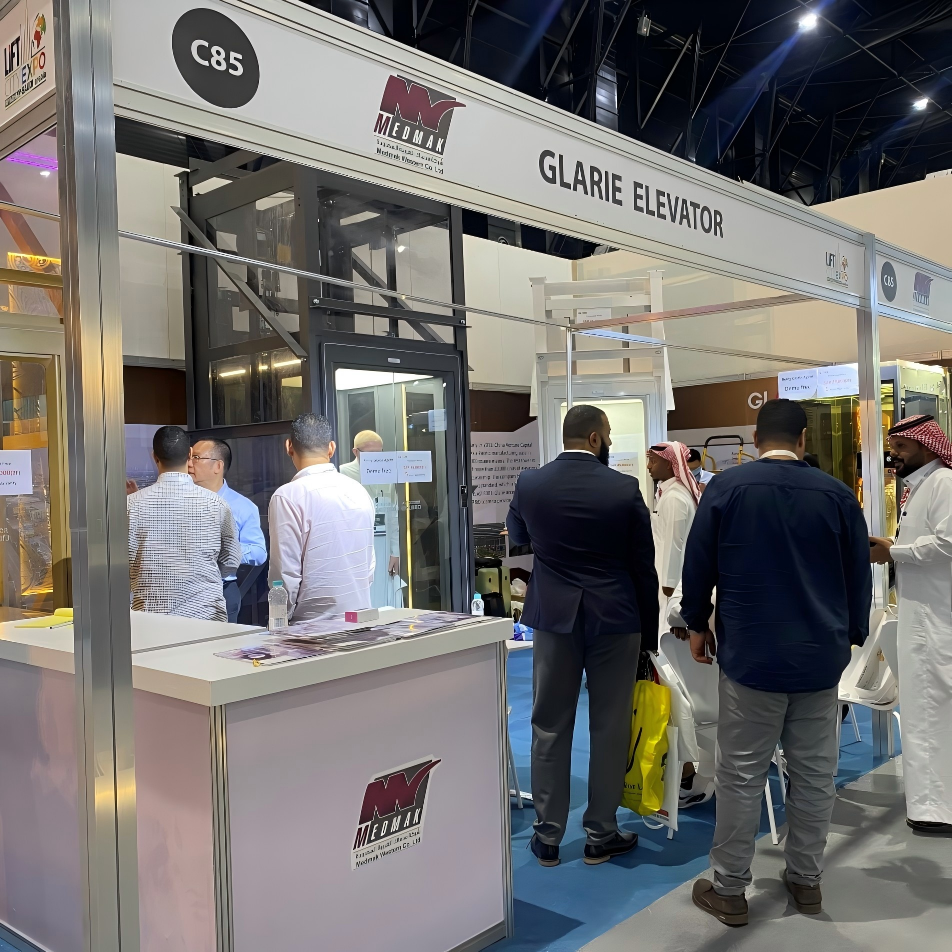 Glarie Elevator Showcases at Riyadh Elevator Exhibition, Empowering Middle East Infrastructure Upgrade with Customized Technology