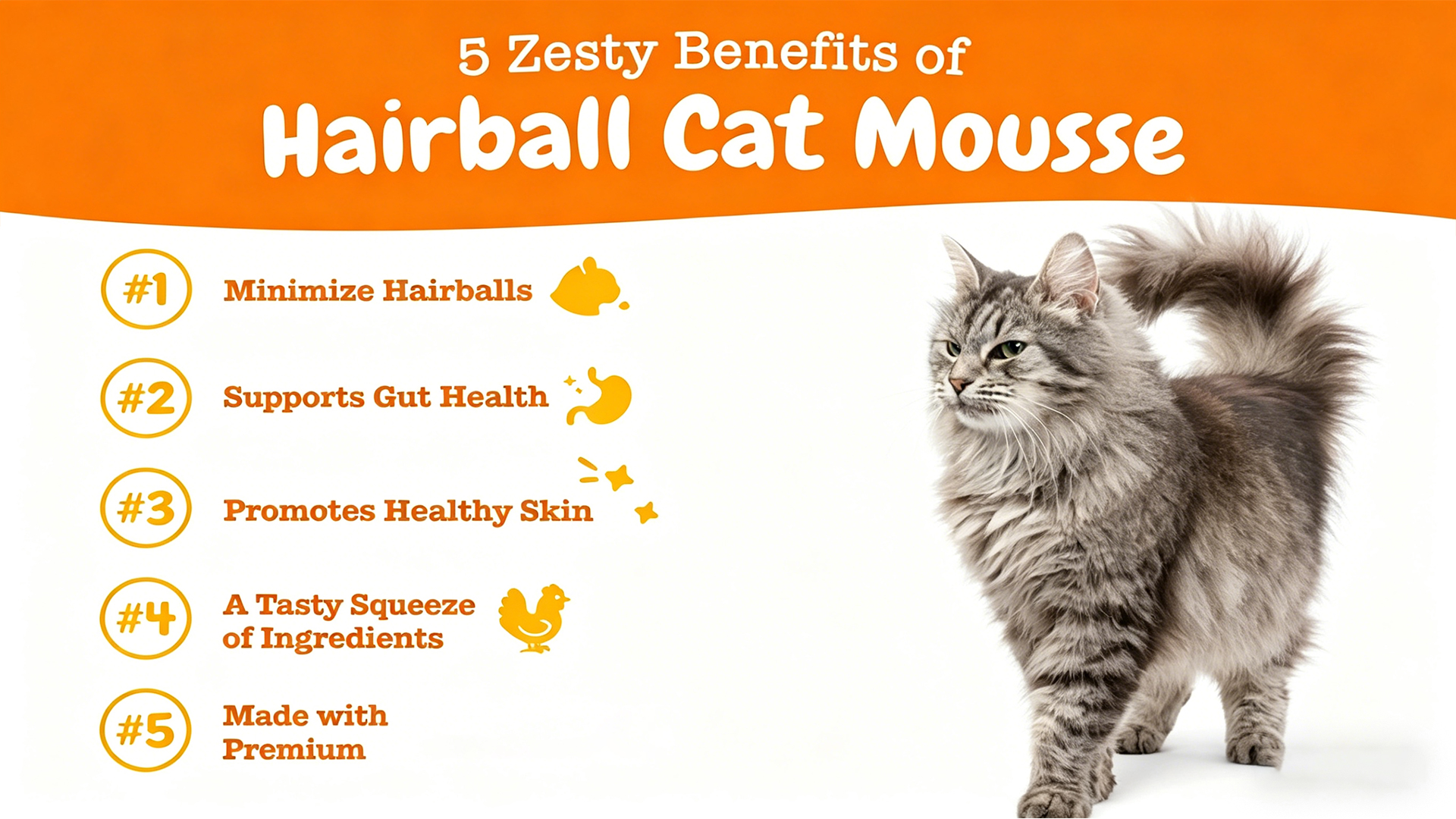 Hairball Cat Mousse detail image 2