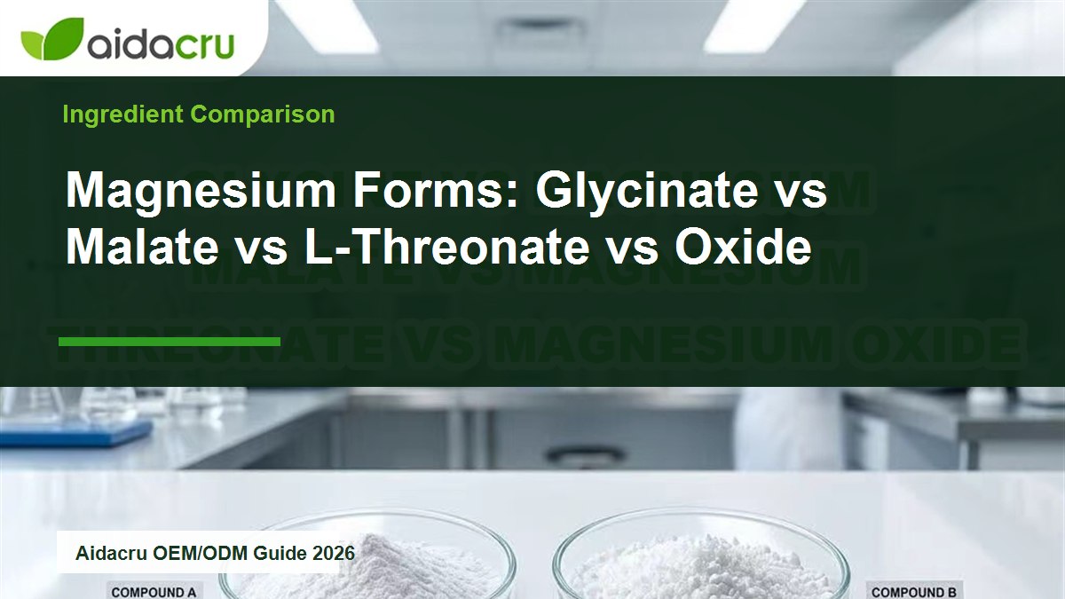 Magnesium Forms: Glycinate vs Malate vs L-Threonate vs Oxide cover image