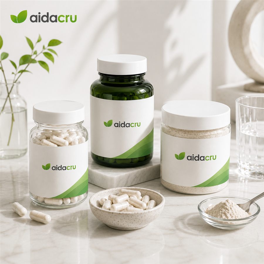 GLP-1 Digestive Support Supplements: Digestive Enzymes, Probiotics and Fiber OEM Formula Guide square cover