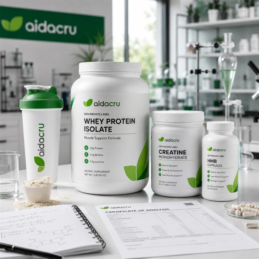 GLP-1 Muscle Retention Supplements 2026: Protein, Creatine and HMB OEM Formula Guide square cover