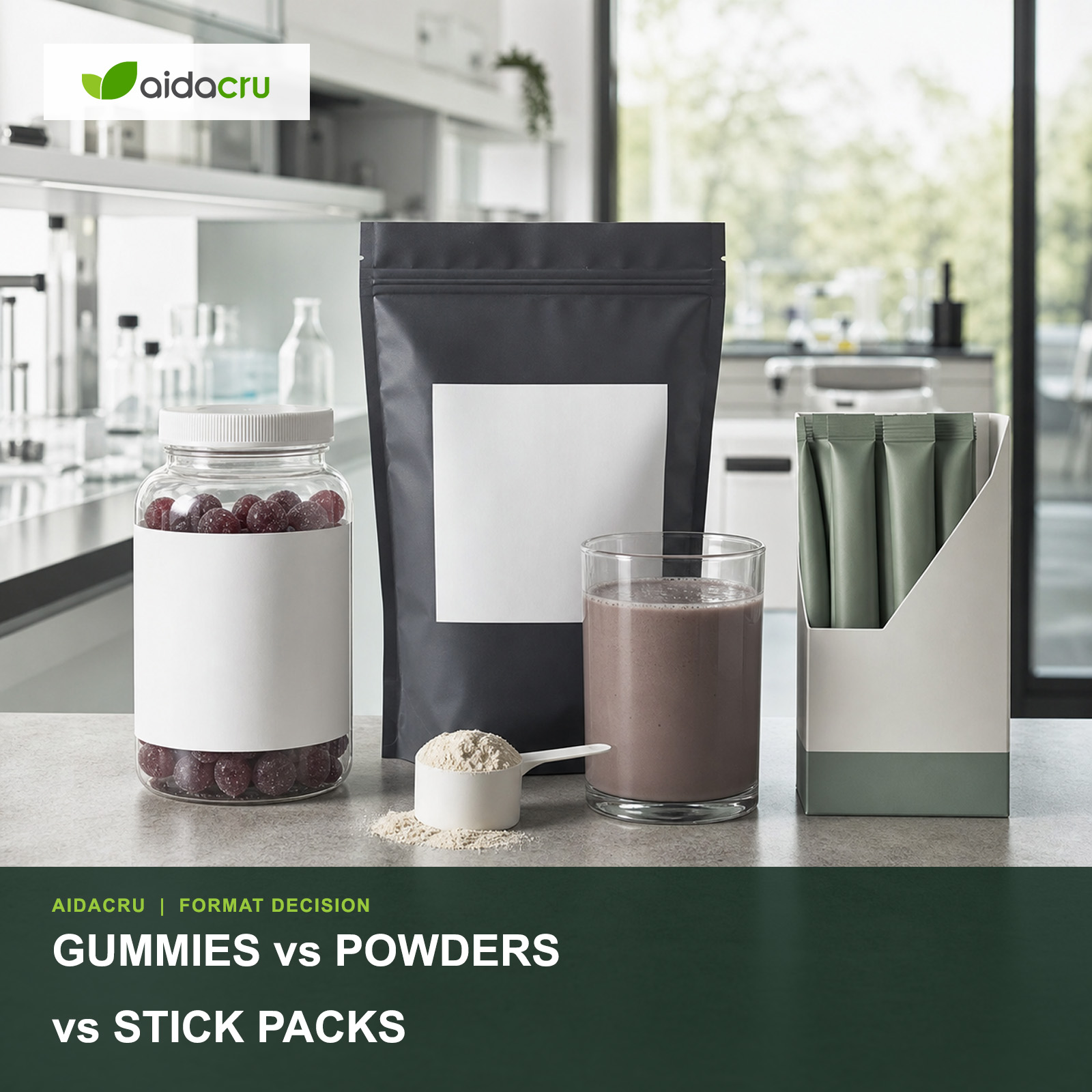 Gummies versus powders versus stick packs decision guide