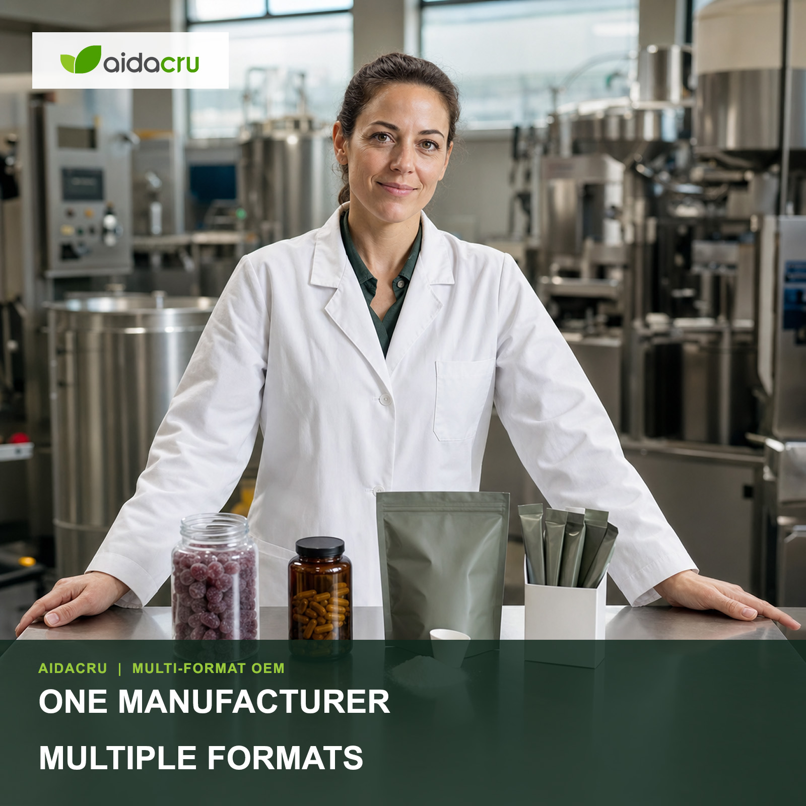 One supplement manufacturer across multiple dosage formats