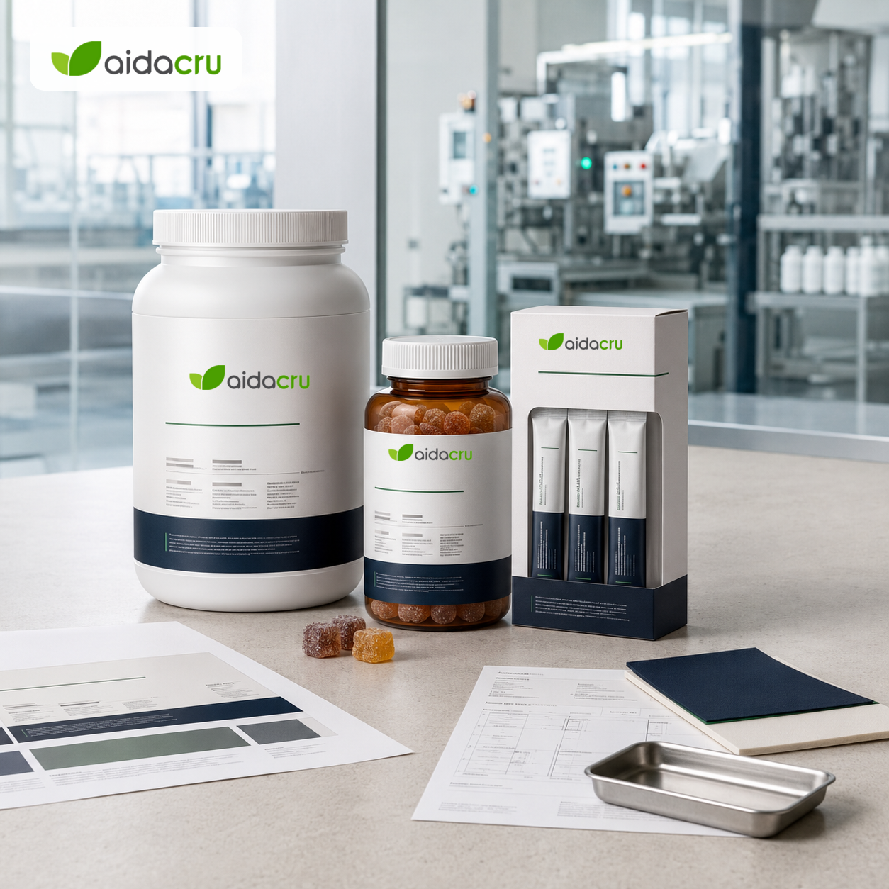 DTC sports nutrition powder gummy and stick pack launch blueprint