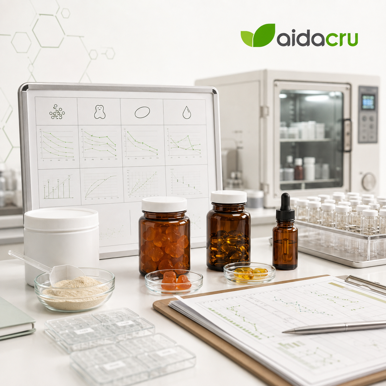 Supplement stability testing and shelf life planning across dosage forms