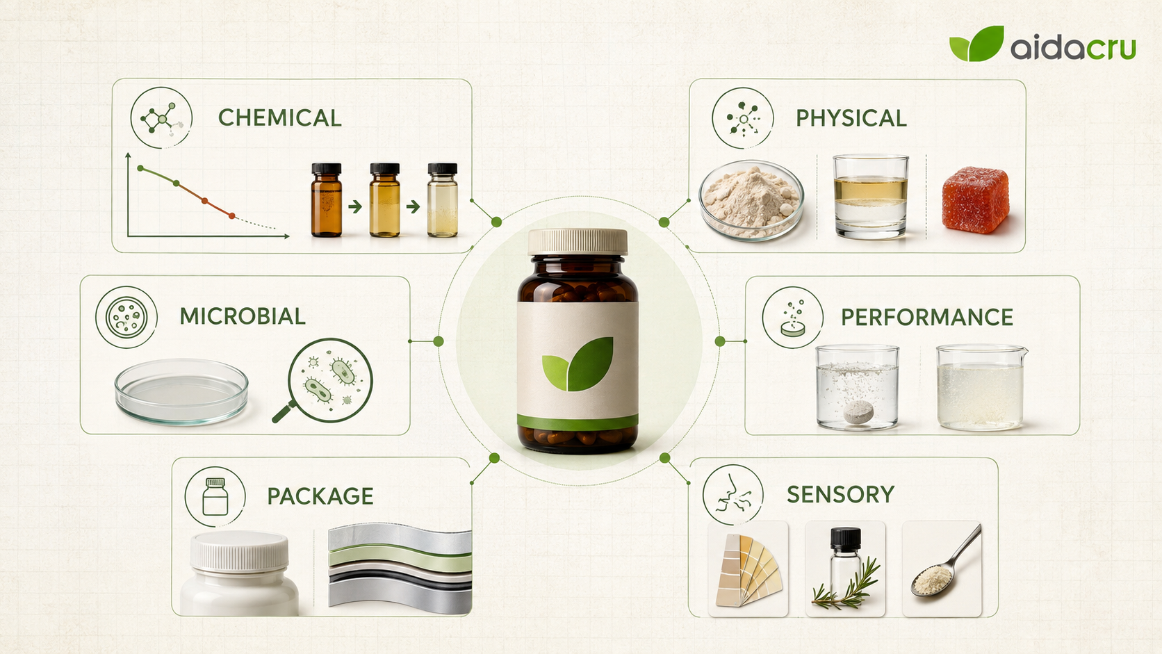 Six categories of supplement stability failure modes