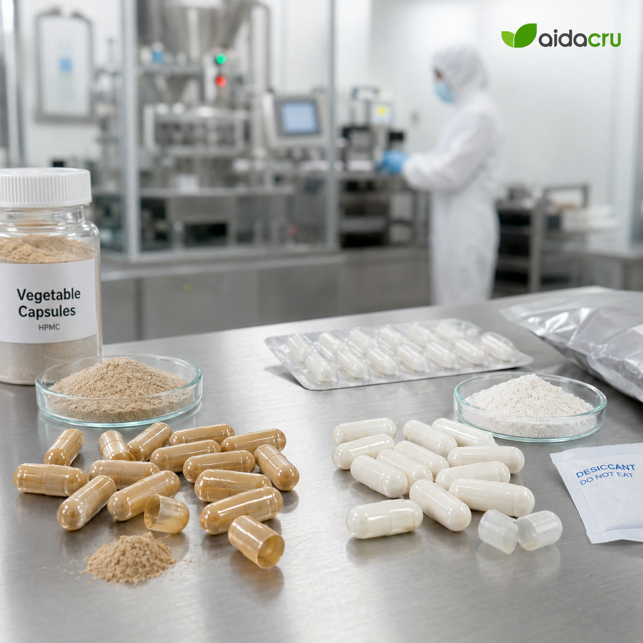 Gelatin and HPMC capsule shell comparison for supplement manufacturing