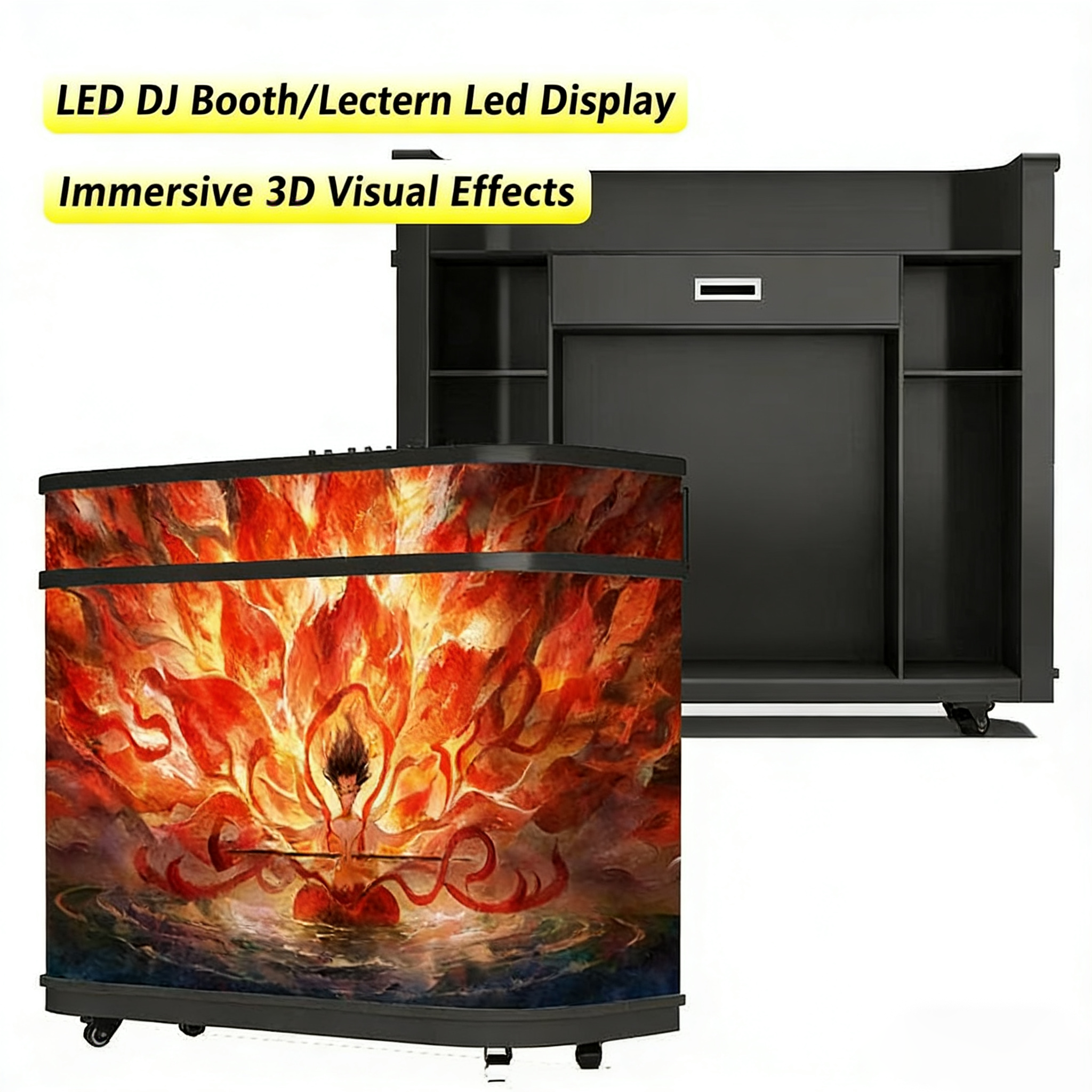Nightclub DJ Booth Indoor LED Screen P1.25/P1.53 GOB LED Module - Vibrant Front Desk LED Panel Screen | 24/7 Durable Display