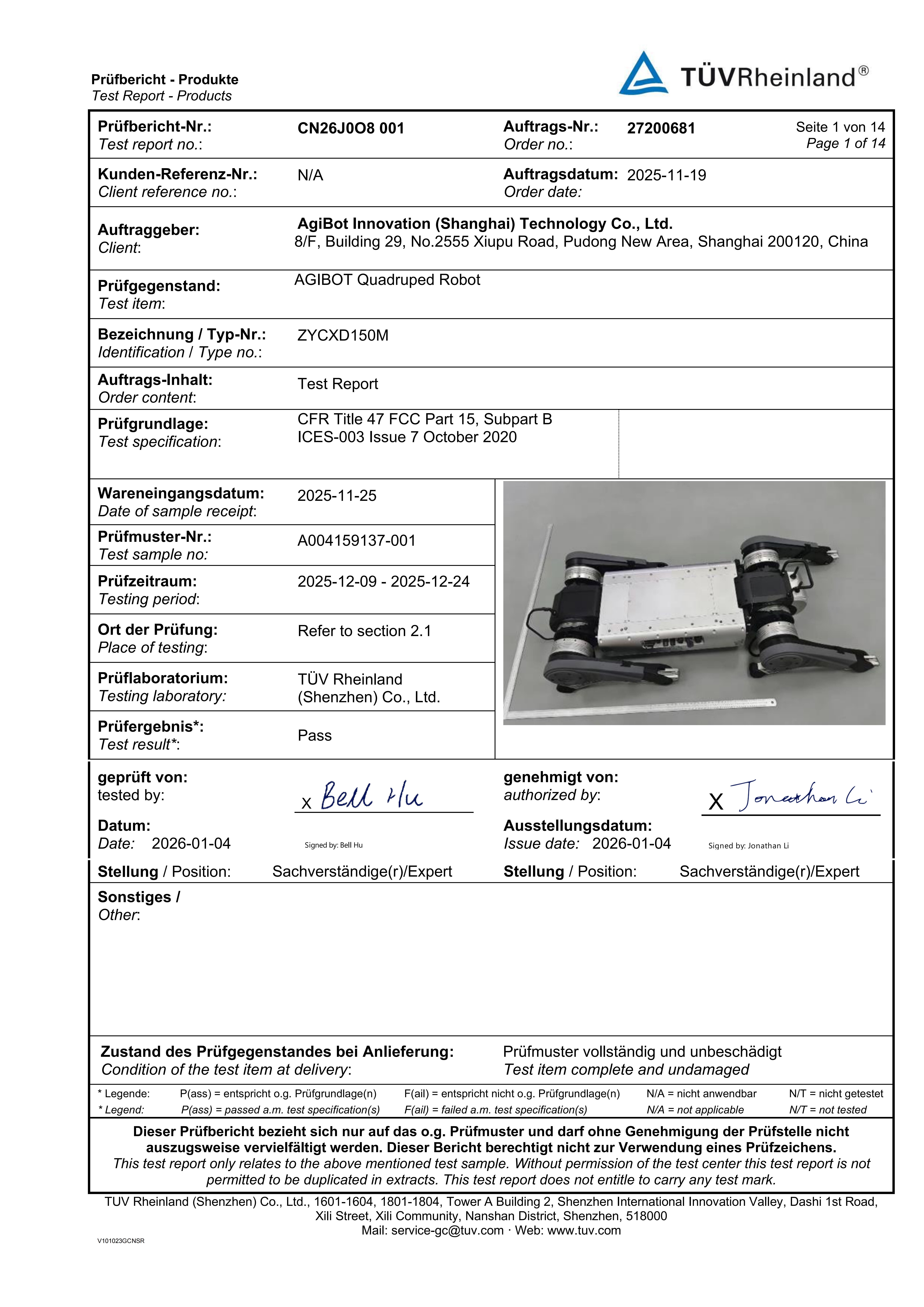 FCC / IC EMC Test Report