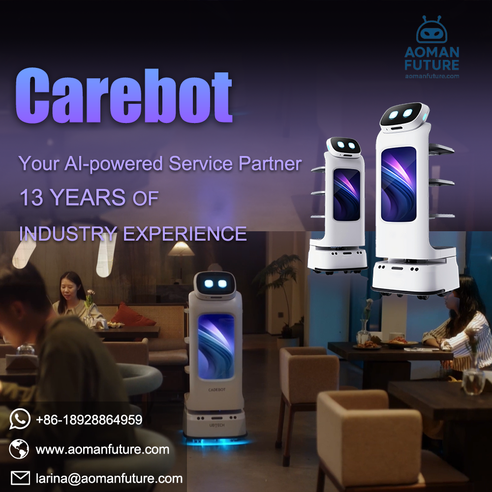 XCAD101 Cadebot L100 food delivery robot shown as a full unit