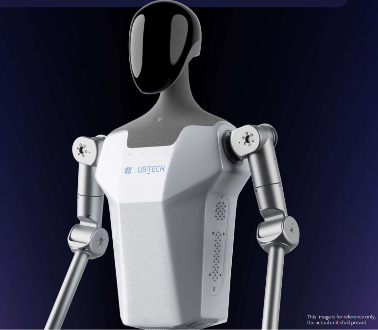 Humanoid and industrial robots in a smart factory