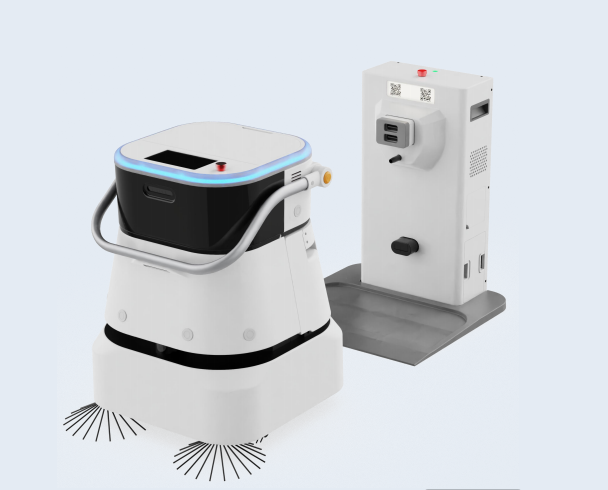 Aoman Future cleaning robot in operation