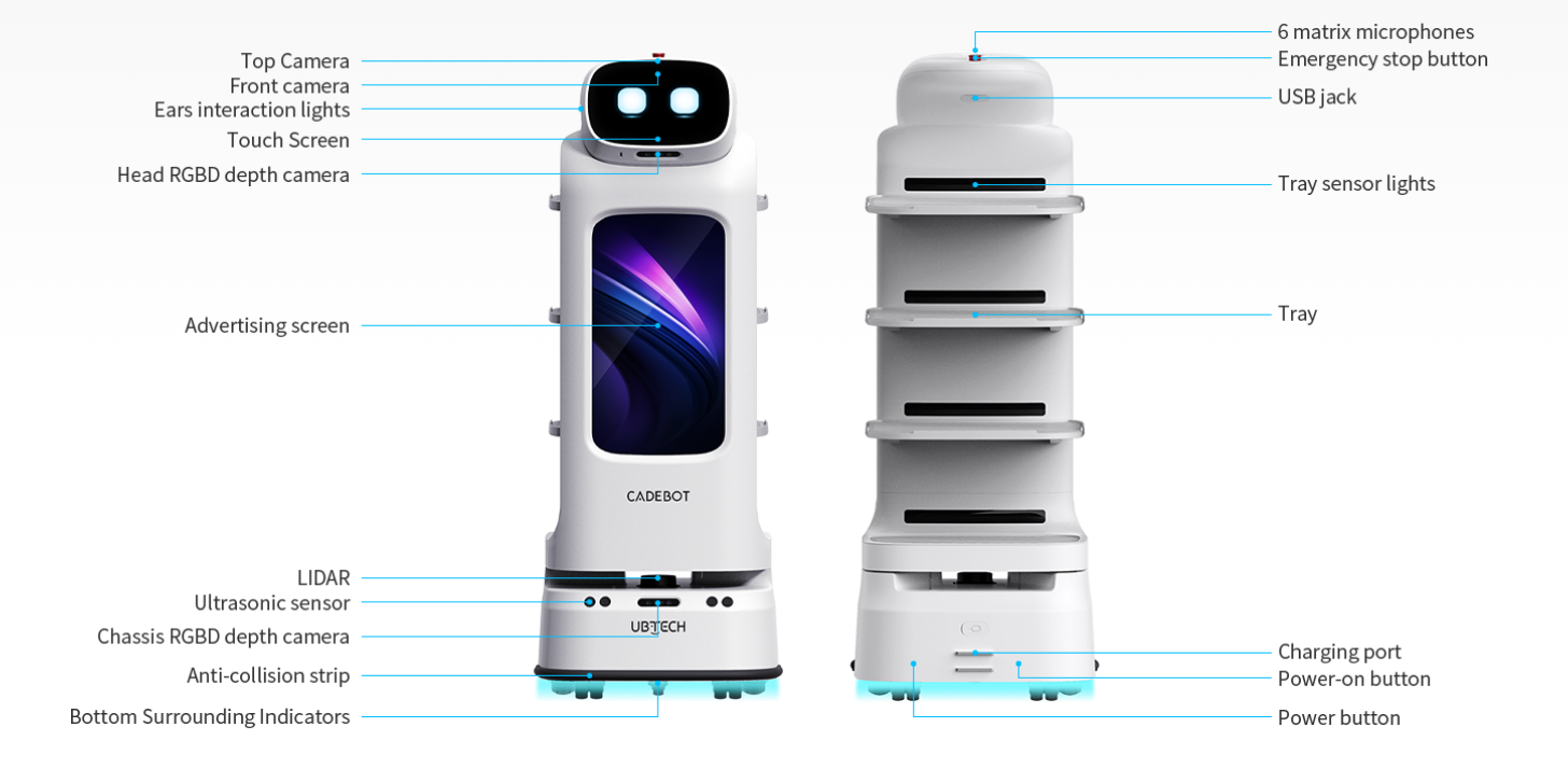 Aoman Future Smart Delivery Robot in Action