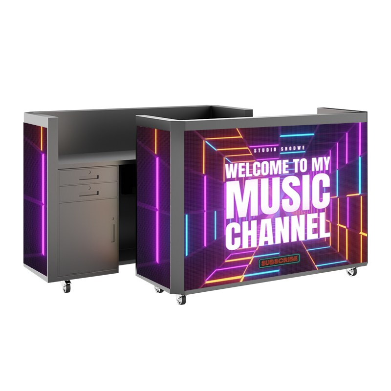 Portable DJ Booth LED Screen | 270 Angle Panoramic Display & Quick ...
