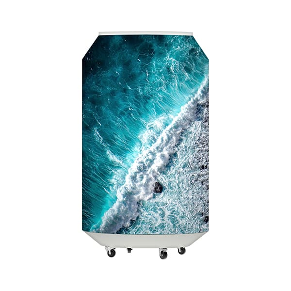 ABXLED LED Can Display | 360 Angle Cylindrical Screen with Mobile Base