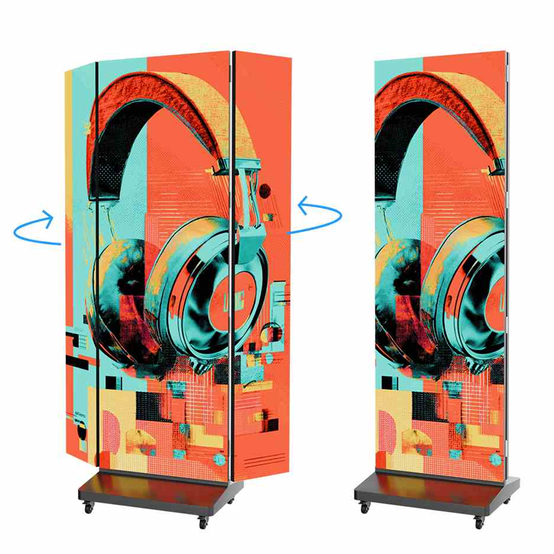 Indoor Tri-fold Poster LED Display | Portable Digital Signage